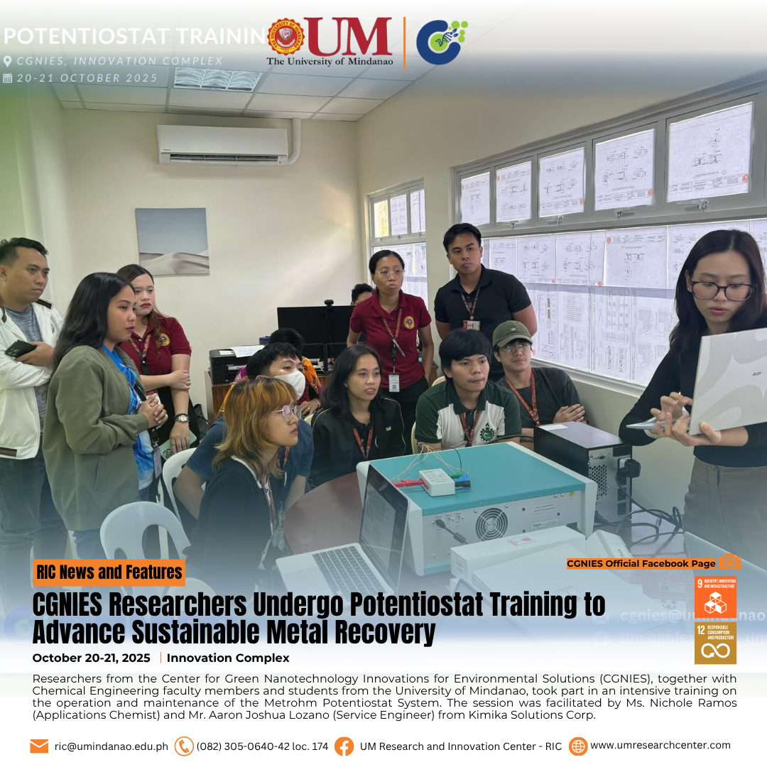 CGNIES Researchers Undergo Potentiostat Training to Advance Sustainable Metal Recovery